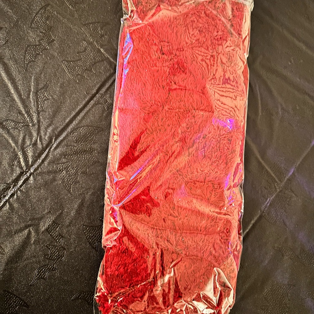 Red Plush Scarf